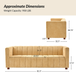 Aragon Contemporary Boucle Sofa 81" Wide