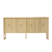 Phyllis Wood 63 in. 4-Door Sideboard with Grooved Panel Design and Adjustable Shelves