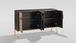 Divolia Modern Sideboard Gray and Black