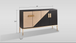 Divolia Modern Sideboard Gray and Black