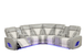 Robin Gray Air Leather Power Reclining Sectional