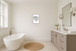 "Quirky Restroom Reminder" Canvas In Frame - Black / White