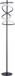 "Helix Radiance" LED Metal Floor Lamp - Matte Black