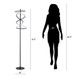 "Helix Radiance" LED Metal Floor Lamp - Matte Black