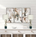 "Marble Harmony" Metal Table Lamp On Marble Base (Set of 2) - Green Marble / Matte Golden Bronze
