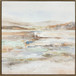 "Serene Horizons II" Hand-Embellished Canvas In Frame - Gray / Orange / Blue