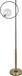 "Glass Orbs" Metal Floor Lamp - Matte Black / Soft Gold / Clear