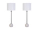 "Urban Sphere" Concrete Buffet Lamp (Set of 2) - Concrete/Matte Black