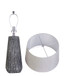 "Textured Elegance" Ceramic Table Lamp (Set of 2) - Gray