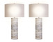 "Stonehaven Glow" Polyresin Table Lamp (Set of 2) - Stone