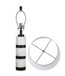 "Marble Harmony" Marble Table Lamp - White Marble / Matte Black