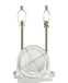 "Tassel Elegance II" Metal Table Lamp (Set of 2) - Soft Gold / White