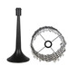 "Crystal Lattice Radiance" Metal And Crystal Table Lamp (Set of 2) - Matt Black / Clear Crystal