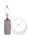"Geometric Harmony" Ceramic Table Lamp (Set of 2) - Brown / White