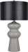 "Echo Essence" Ceramic Table Lamp - Textured Gray