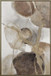 "Ethereal Whispers II" Hand-Embellished Canvas In Frame - Beige / Brown / Gold