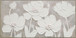 "Textured Blossoms" Hand-Painted Canvas In Frame - White / Gray