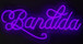 "Bandida" LED Neon On Acrylic - Purple