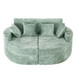 Boneless Design Upholstered Sofa Bed With Cup Holders