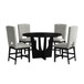 Oregon - 5 Piece Counter Height Dining Set (Round Counter Table And Four Chairs)