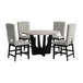 Oregon - 5 Piece Counter Height Dining Set (Round Counter Table And Four Chairs)