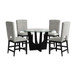 Oregon - 5 Piece Counter Height Dining Set (Round Counter Table And Four Chairs)