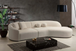 Cloe Ivory Boucle Curved 134" RAF Sectional