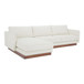 Vernon - Left Sectional - White
