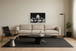 Runway Reflections - 32" x 47" Framed Wall Art - Black