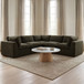 Cates - Corner Chair - Dark Green