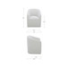 Sandy - Rolling Dining Chair - Off White