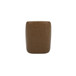 Maisie - Leather Rolling Dining Chair - Tan