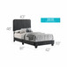 Channel Tufted Bed