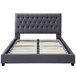 Donald - Mid-Century Modern Upholstered Platform Bed