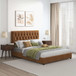 Donald - Mid-Century Modern Upholstered Platform Bed