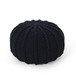 Bordeaux - Knitted Cotton Round Pouf Ottoman And Floor Cushion