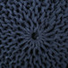 Bordeaux - Knitted Cotton Round Pouf Ottoman, Floor Cushion
