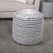 River - Handcrafted Cylindrical Pouf Water Resistant Fabric