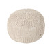 Bordeaux - Knitted Cotton Round Pouf