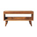 Solid Wood Bench With Upholstered Sea