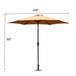 8.8' Outdoor Aluminum Patio Umbrella With 42 Pound Square Resin Umbrella Base