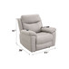 Chriki - Polished Power Motion Recliner With Lift Heating Massage Chair