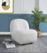 Yedaid - Sherpa Accent Chair With Swivel