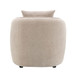 Keith - Chenille Chair With 1 Matching Color Toss Pillows