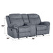 Zubaida - Two Tone Recliner Loveseat With USB Port Console