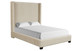 Upholstered Bed, Space-Saving Design