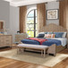 Elegant Design Panel Bed With Transitional Casual Design
