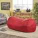 Jasper - Traditional Cylindrical Suede Bean Bag