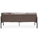 Modern L Shaped 3 Seater Sofa With Ottoman, Upholstered Couch For Small Spaces