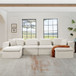 Modern Minimalist Cloud Sectional Couch With Comfy Chaise, U Shaped Modular Sofa